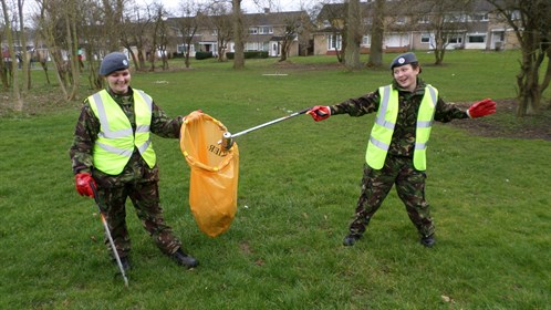 Corby Air Cadets clean up