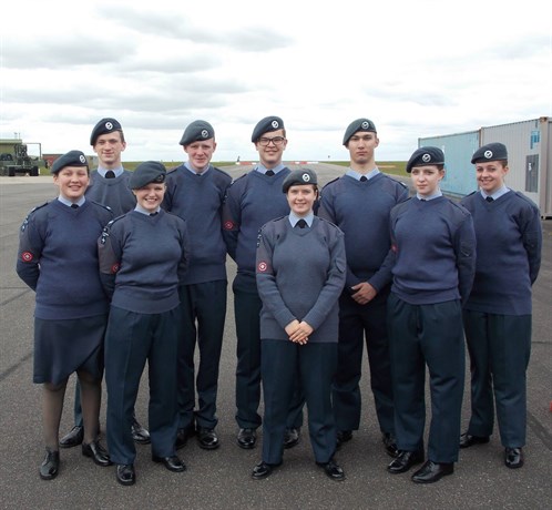 Corby Air Cadets Banner and Band Team 2015