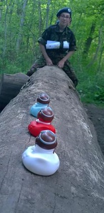 Corby Air Cadets and RAFA Ducks take a well earned rest