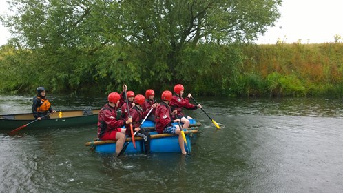 Cadets Take To The Water On Their Raft