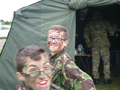 Camouflage and Concealment training for Corby Air Cadets