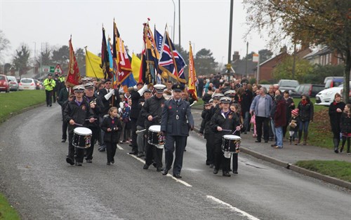 Remembrance Parade led by Flight Lieutenant Kev Ritchie RAFVR(T)
