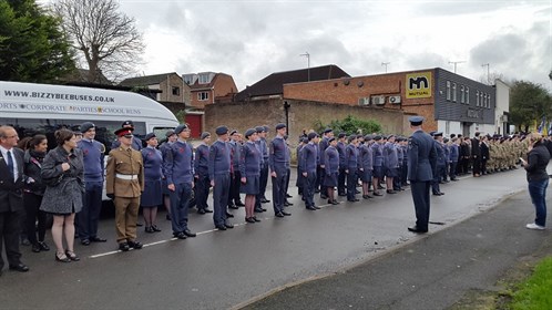 Corby Air Cadets final parade Remembrance Sunday 2015