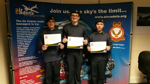 Corby Air Cadets complete the Pre-Gliding Scholarship Course
