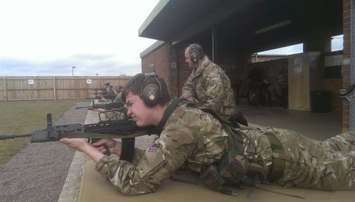 Shooting with Corby Air Cadets