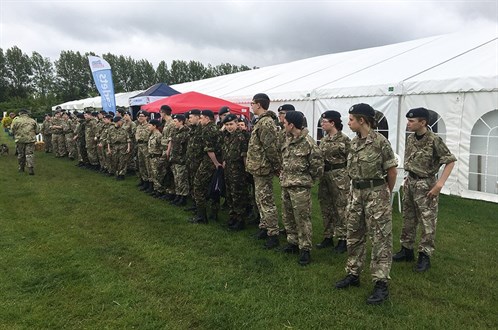 Corby Air Cadets Ready For A Days Work at Rockingham Horse Trials 2016