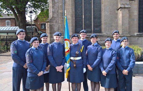Corby Air Cadets at South and East Midlands Wing 75th Anniversary Parade