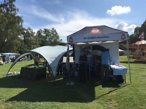 Corby Air Cadets Recruitment Stand at the Annual Transport Gala