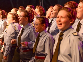 FS Mabbutt singing with the ACO Choir