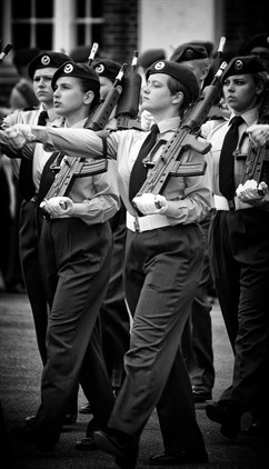 Cpl Walvin in 75th Anniversary Parade