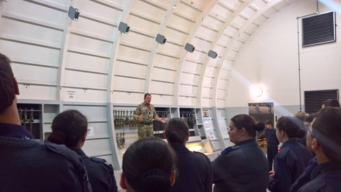 Corby Air Cadets being briefed about what JADTEU do