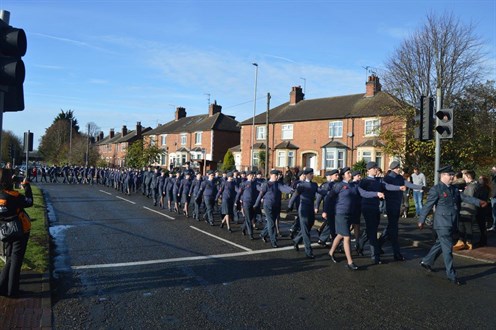 Corby Air Cadet On Parade for Remembrance 2016